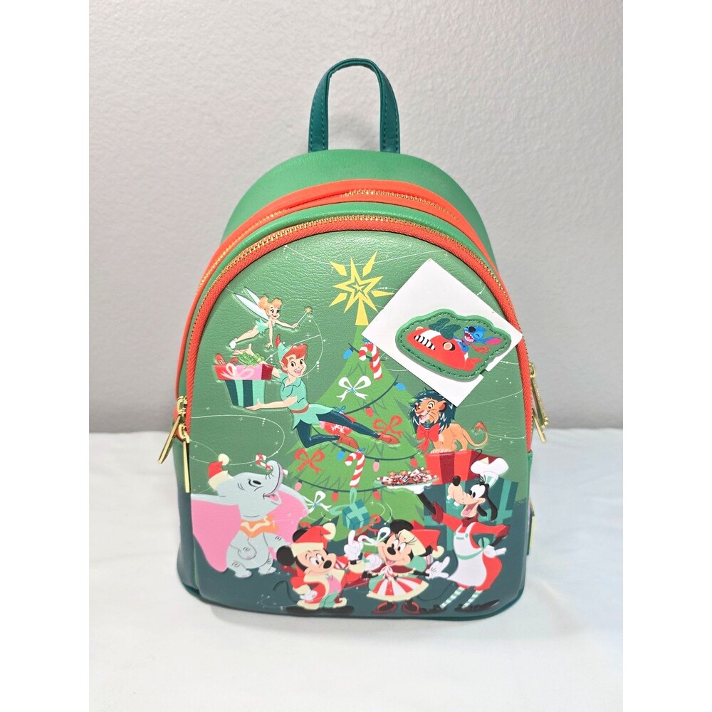 NWT Disney Parks Exclusive 2023 Loungefly Classics Christmas Holiday Backpack